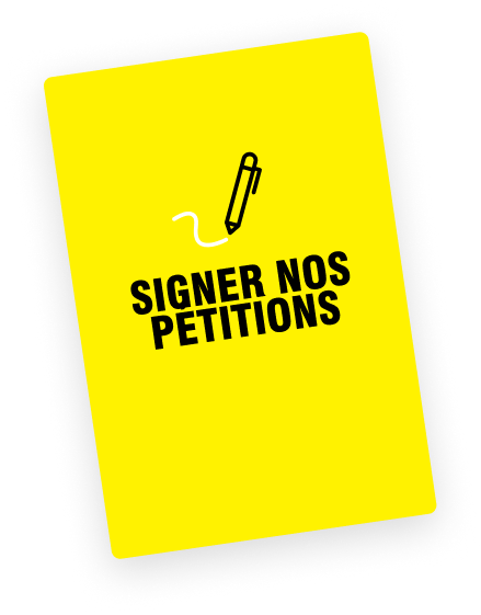 Signer nos pétitions